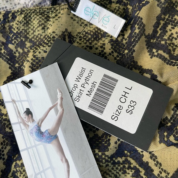 Eleve Dancewear Drop Waist Python Skirt- Child Large (fit Adult XS) - Picture 7 of 7